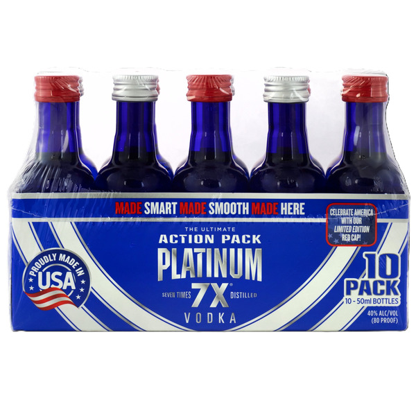 Platinum 7X Vodka 10 Pack 50ml
