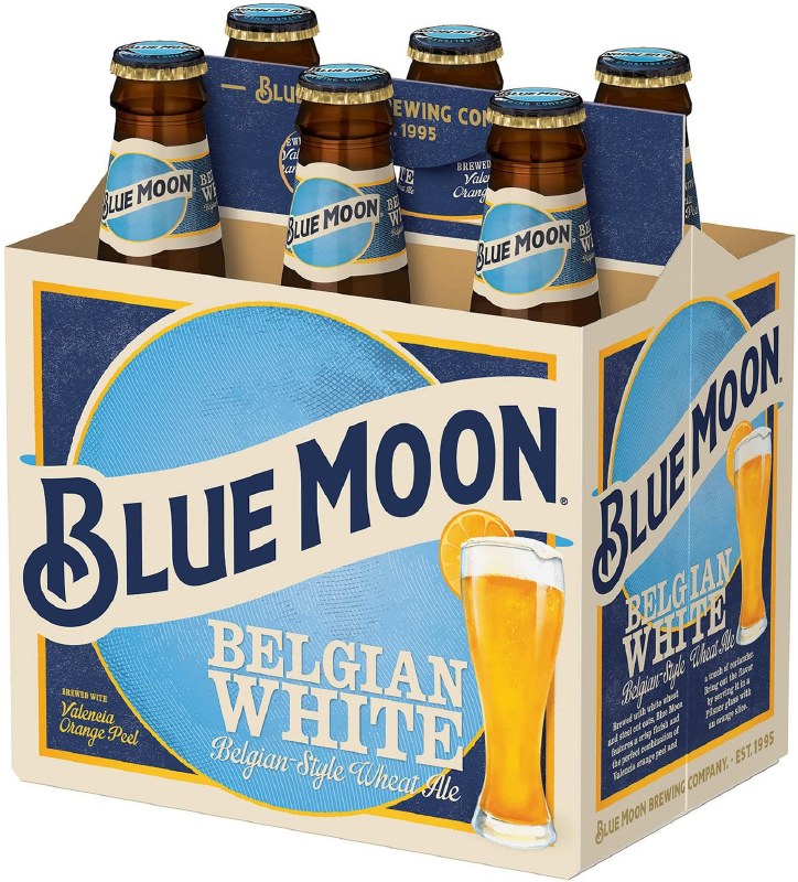 Blue Moon Belgian White Wheat Ale Beer 6pk/12 fl oz