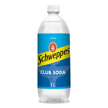 Schweppes Club Soda 1 Liter Bottle
