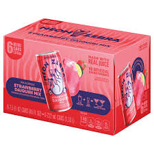 Neon Zebra Strabery Daiq Mix 7.5 oz 6 Can