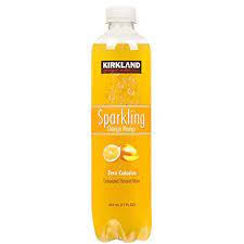 Kirkland Signature Sparkling Orange Mango Flavored Water 17 fl oz Bottle