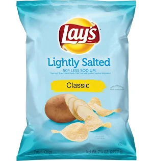 Lay's Lightly Salted Classic Potato Chips 7.75 oz