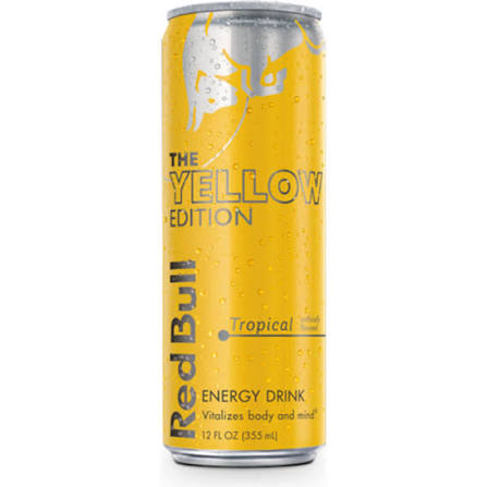 Red Bull Yellow Edition Tropical Energy Drink 12 fl oz Can