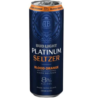 Bud Light Platinum Seltzer Blood Orange 25 fl oz Can