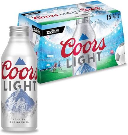 Coors Light 15pk/16 fl oz Aluminum Bottles