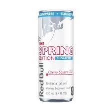 Red Bull Spring Edition Sugarfree Cherry Sakura 8.4 fl oz Can