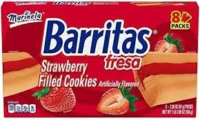 Barritas Strawberry Filled Cookies 55g