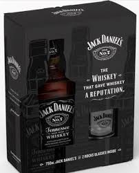 Jack Daniel's Equity w/ 2 Rocks Gls