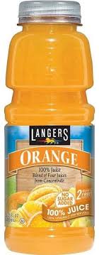 Langers Orange 100% Juice Blend 15.2 fl oz Bottle