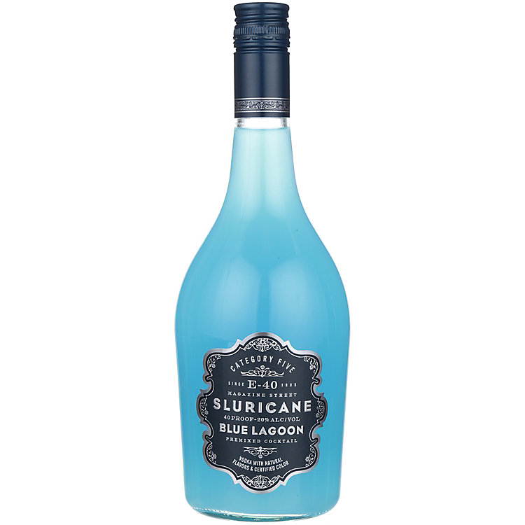 Category Five Blue Lagoon Sluricane Cocktail