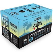 2 Towns Pacific Pineapple Cider 6pk/12 fl oz Cans