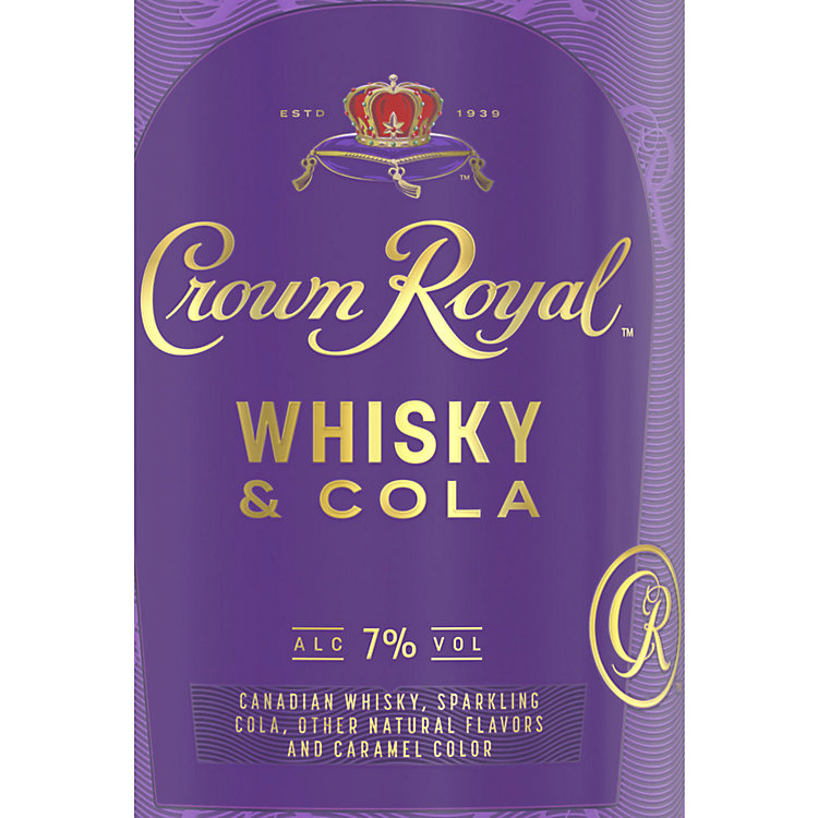 Crown Royal Whisky & Cola Cocktail