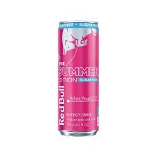 Red Bull Peach Edition Sugarfree White Peach 12 fl oz Can