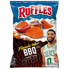 Ruffles Flamin' Hot BBQ Potato Chips 2.5 oz