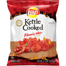 Lay's Kettle Cooked Flamin' Hot Potato Chips 2.5 oz