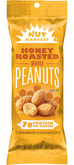 Nut Harvest, Honey Roasted, Whole Peanuts 92.2 g