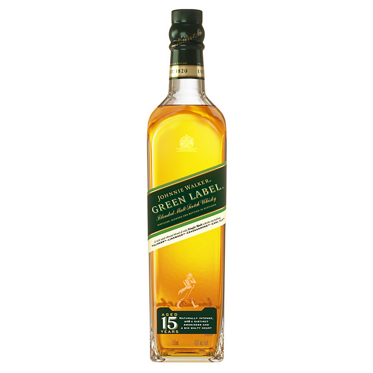 Johnnie Walker Blended Malt Scotch Green Label 15 Yr