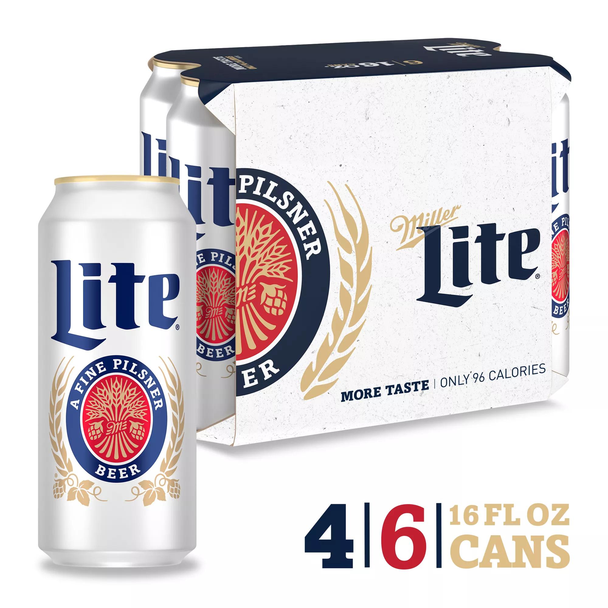 Miller Lite 6pk/16 fl oz Cans