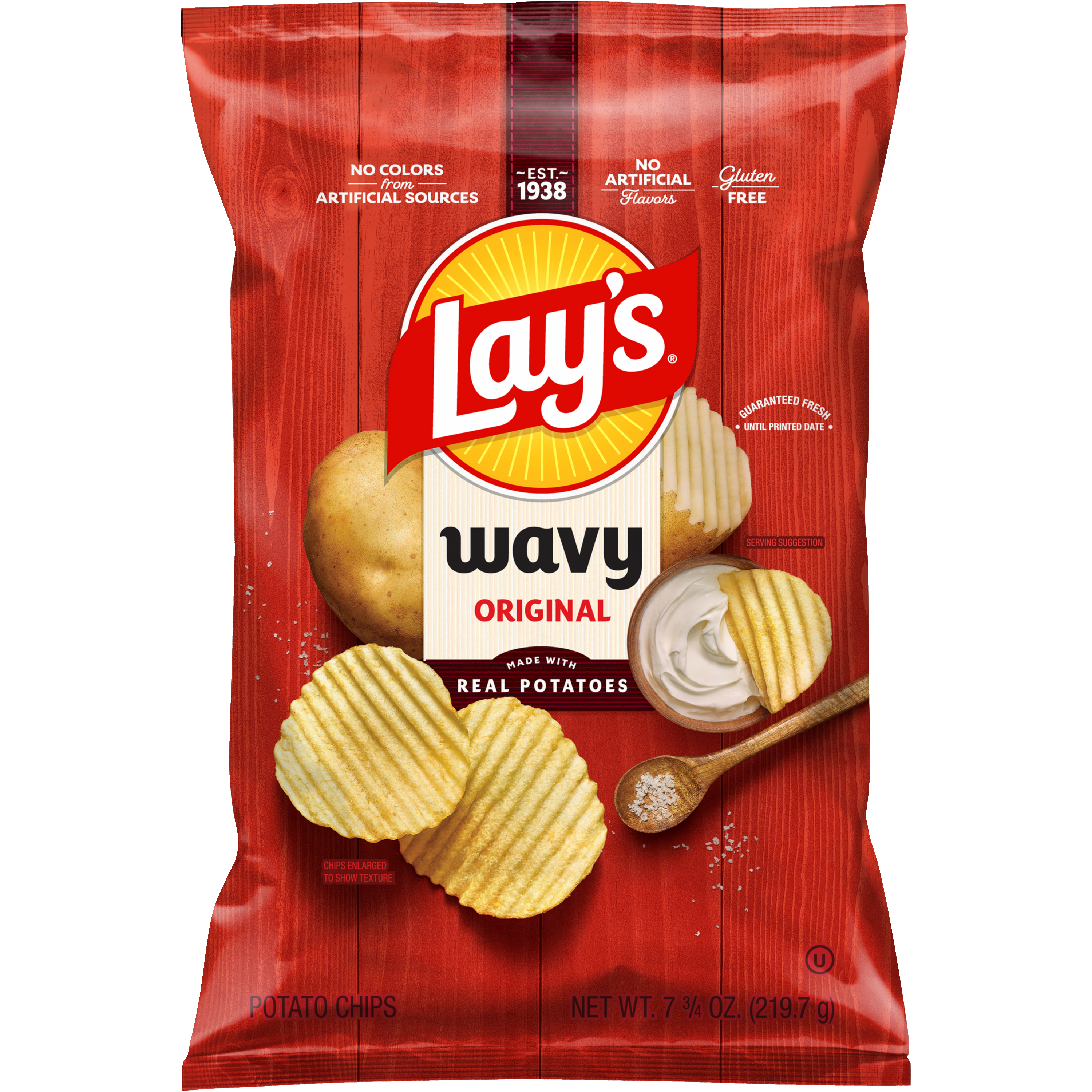 Lay's Wavy Original Potato Chips 7.75 oz
