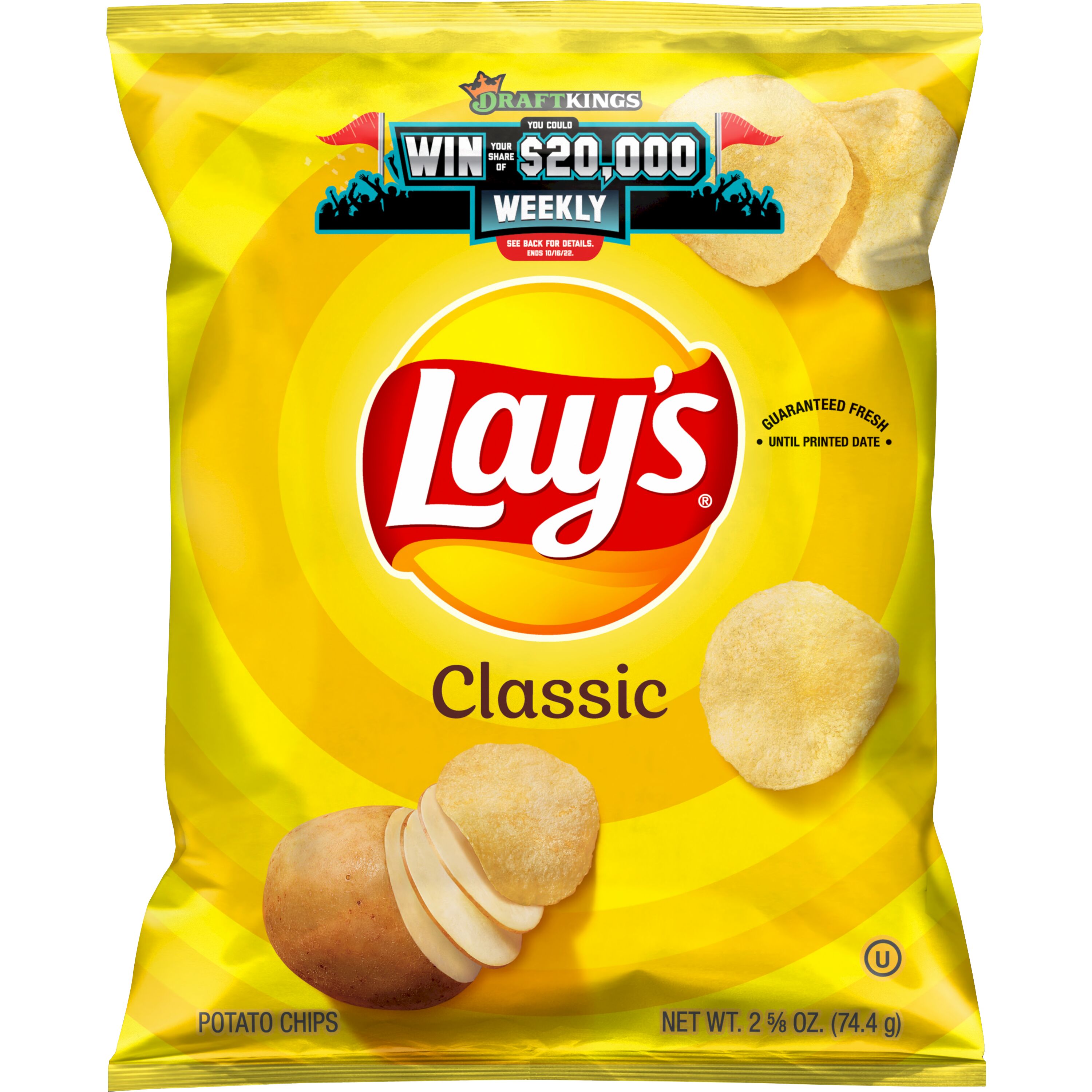 Lay's Classic Potato Chips 2.625 oz